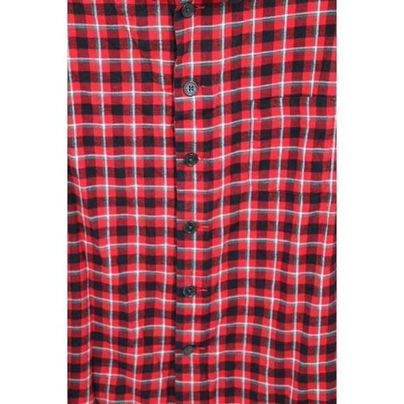 LAND'S END PAJAMAS RED PLAID TOP LARGE 42-44 PANTS L 36-38 - Picture 8 of 11